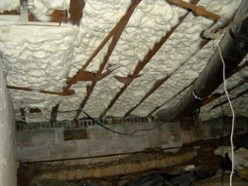 foam spray under floor insulation attic safe wood energy diy