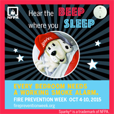 Keep your family safe with a working smoke alarm in every bedroom.